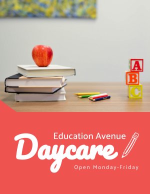 Broschürenvorlage für Kindertagesstätten
