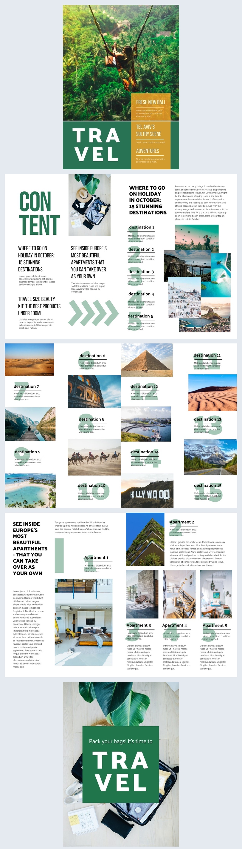 Travel Destination Magazine Template Flipsnack