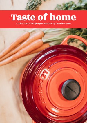 Modello per ricettario famigliare