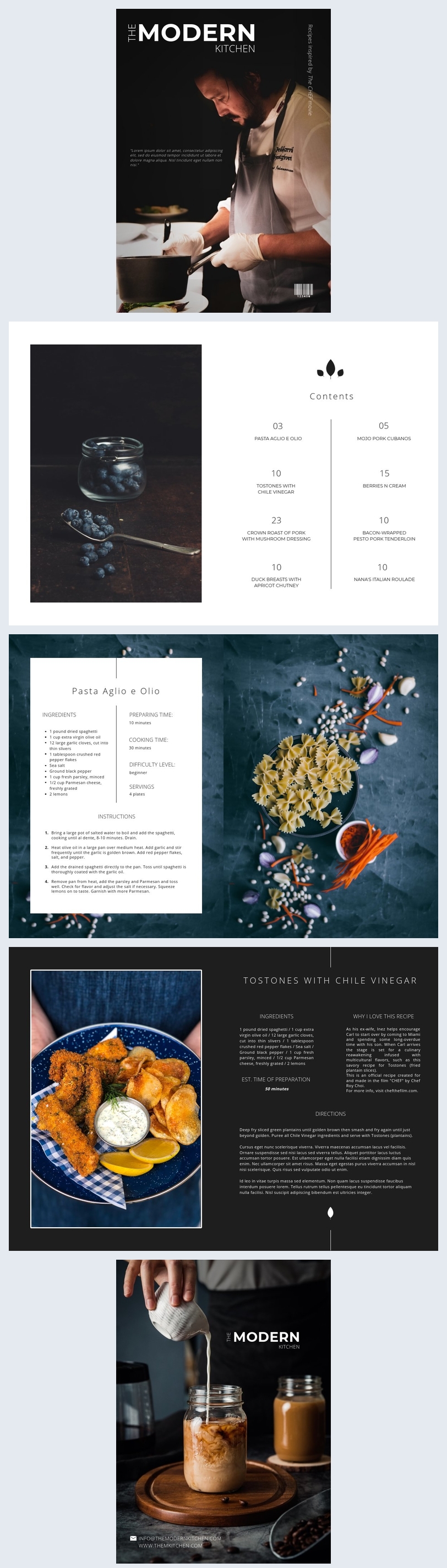Free: Modern Chef Cookbook Template - Flipsnack