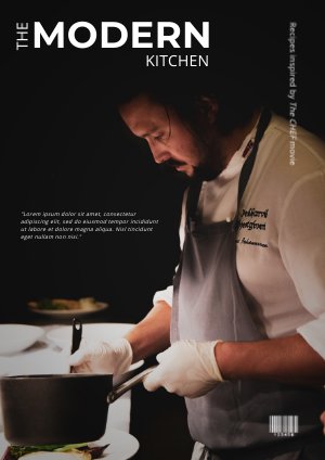 Modello per ricettario da chef