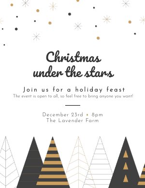 Weihnachtsfeier Flyer Vorlage