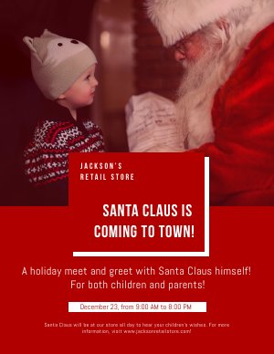 Weihnachtsfeier Flyer Vorlage