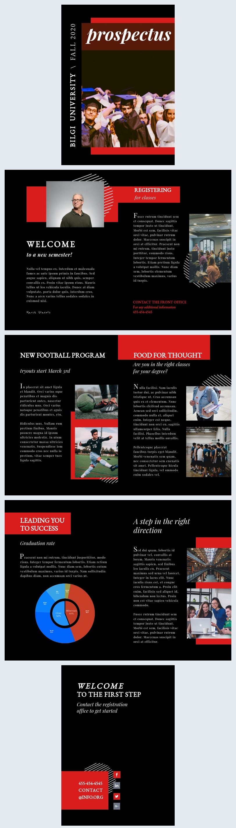 Modern University Prospectus Template Flipsnack