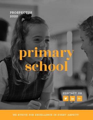 Folleto de escuela primaria