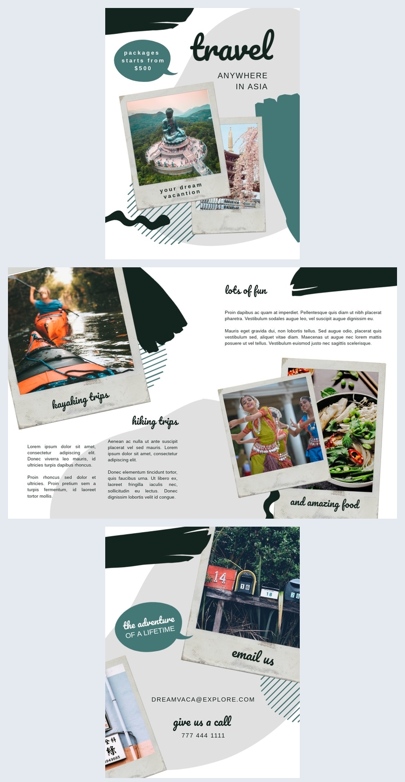 Reisebroschüren-Design
