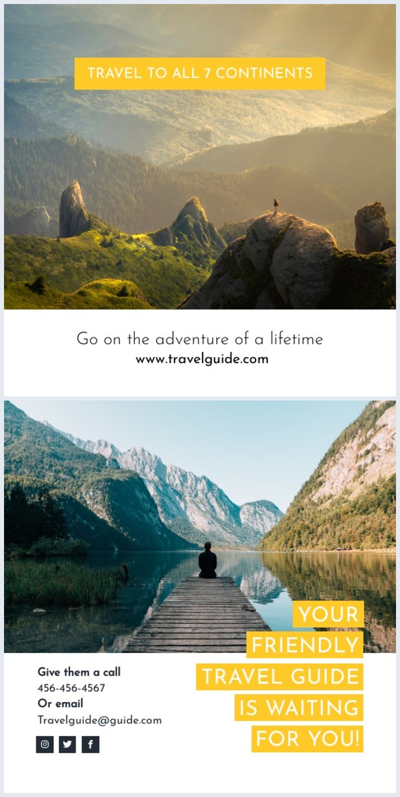 Customizable Informative Travel Brochure Template - Flipsnack