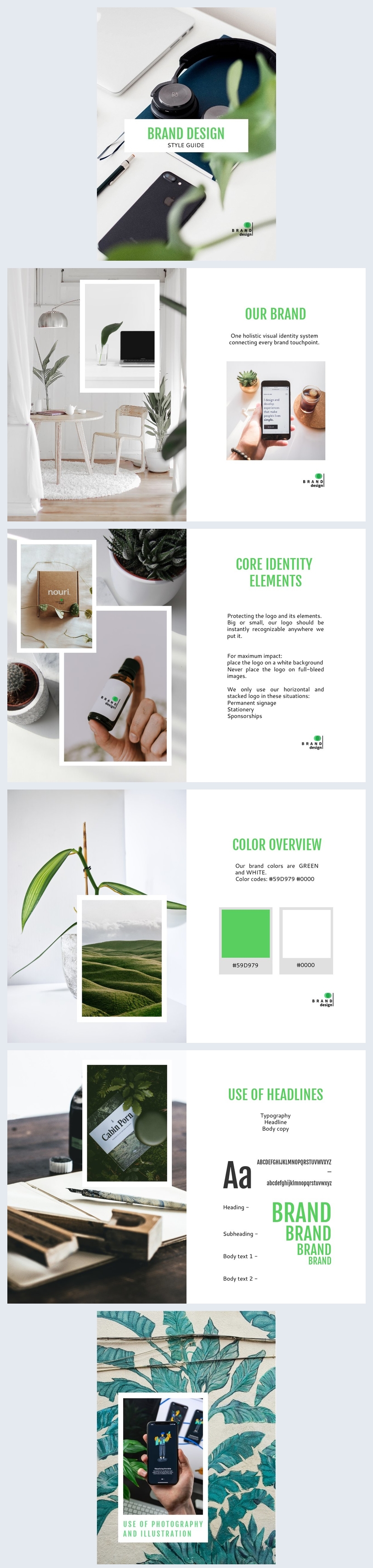 Free: Elegant Design Style Guide Template - Flipsnack