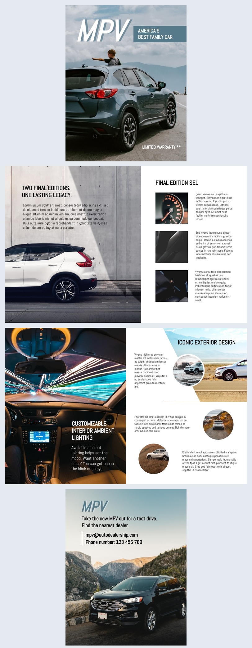 Free Elegant Car Brochure Template Flipsnack