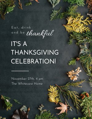 Modelo de Folheto de Ação de Graças