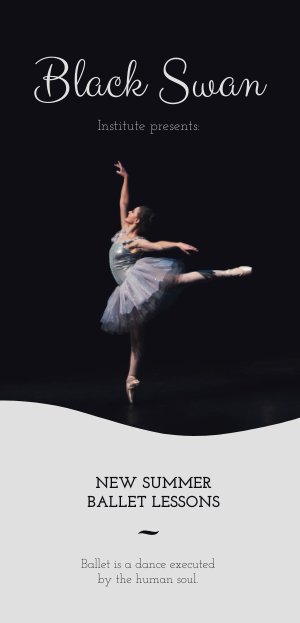 Elegante Ballett Flyer Vorlage