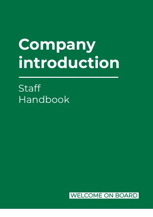 Staff Handbook Template