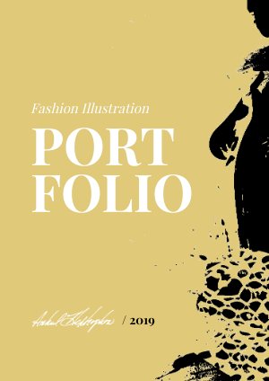 fashion design portfolio cover