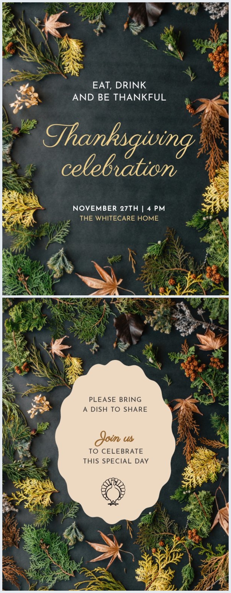 Free Elegant Thanksgiving Flyer Template Flipsnack