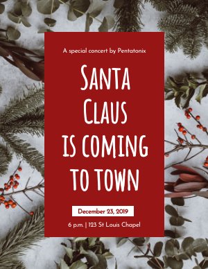 Modèle de brochure de Noël