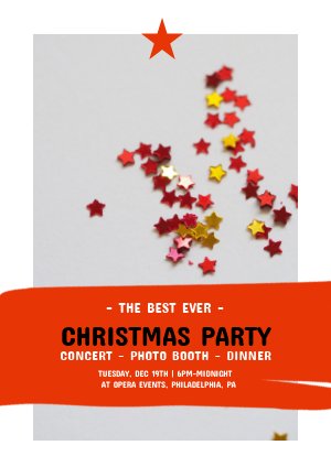 Modelo de Cartaz de Festa de Natal