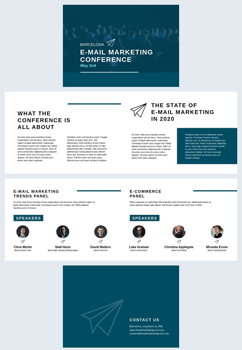 Email Marketing Conference Presentation Template Flipsnack Email Design Conference 2022