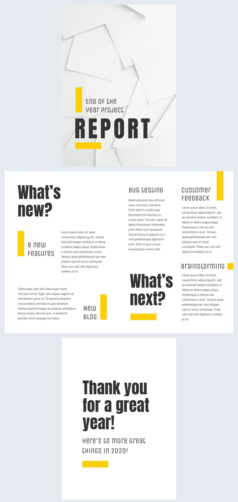 Free: Free Elegant Project Report Template - Flipsnack