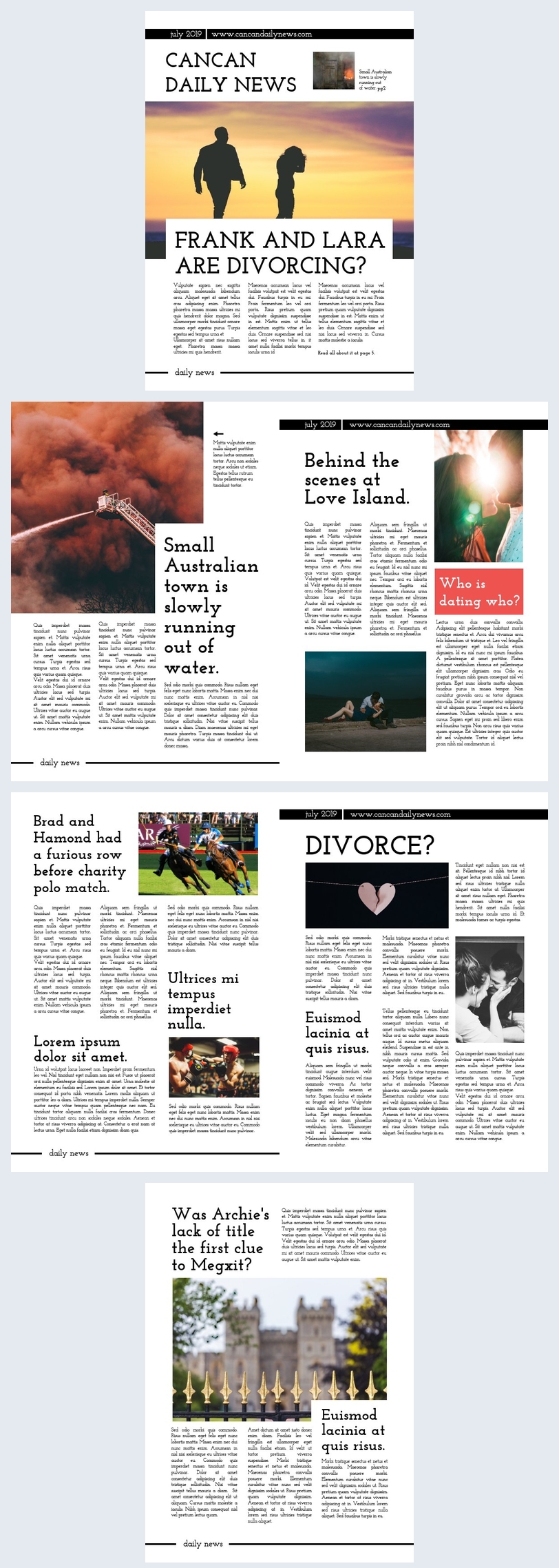 Free Tabloid Newspaper Template Flipsnack