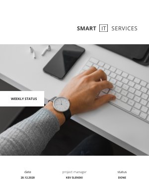 Plantilla para informe semanal de la gerencia