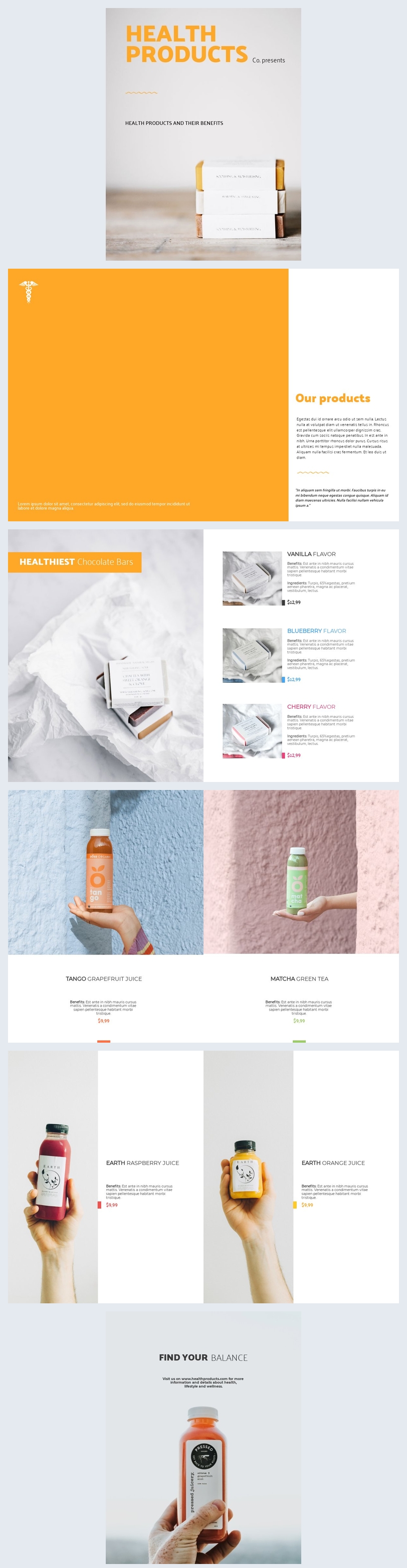 Free Elegant Health Products Catalog Template Flipsnack