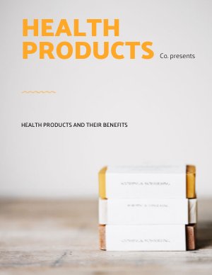 Gesundheitsprodukte Katalog-Vorlage