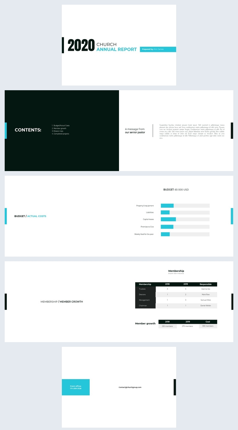 Free Free Modern Church Annual Report Template Flipsnack