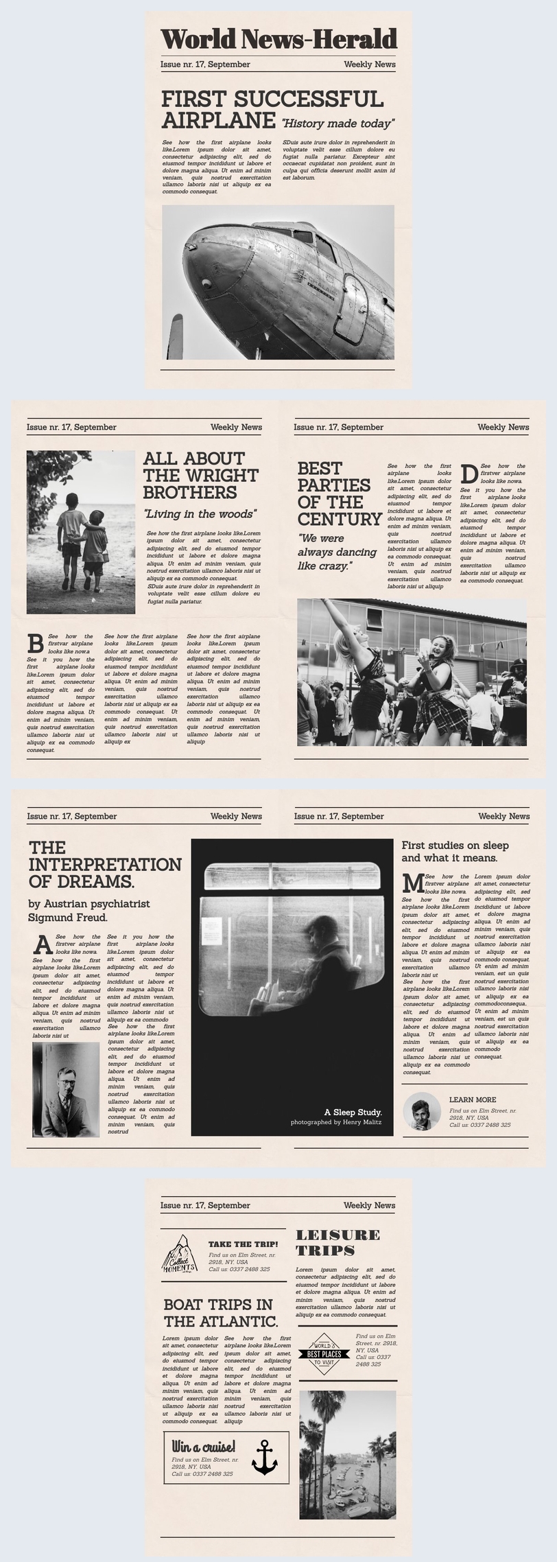 Free Editable Old Newspaper Template - Flipsnack Intended For Blank Newspaper Template For Word