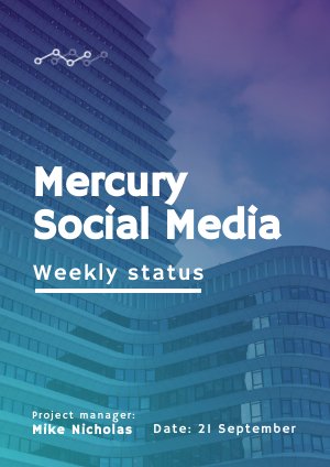 Plantilla para informe de estado semanal