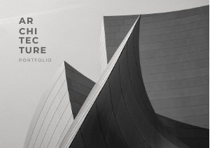 architecture portfolio cover page examples