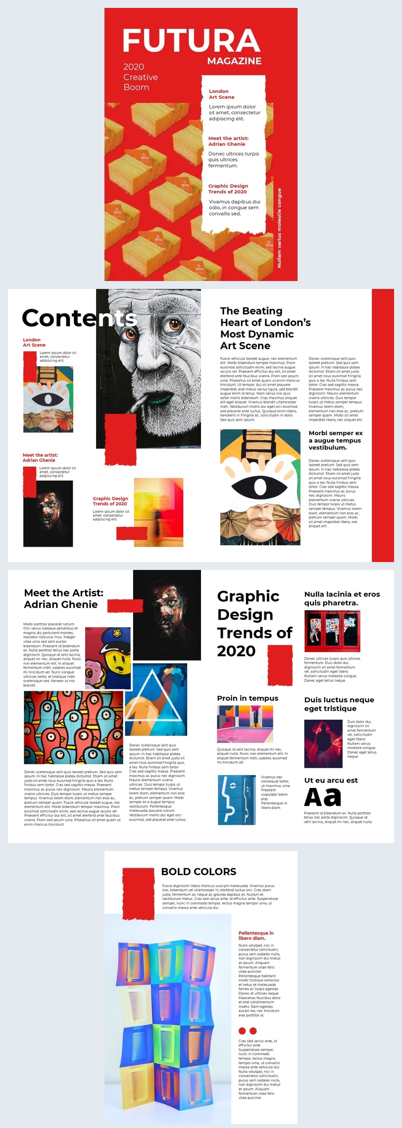 Graphic Design Magazine Template Flipsnack