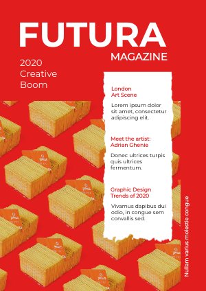 Modèle de mise en page de magazine de design graphique