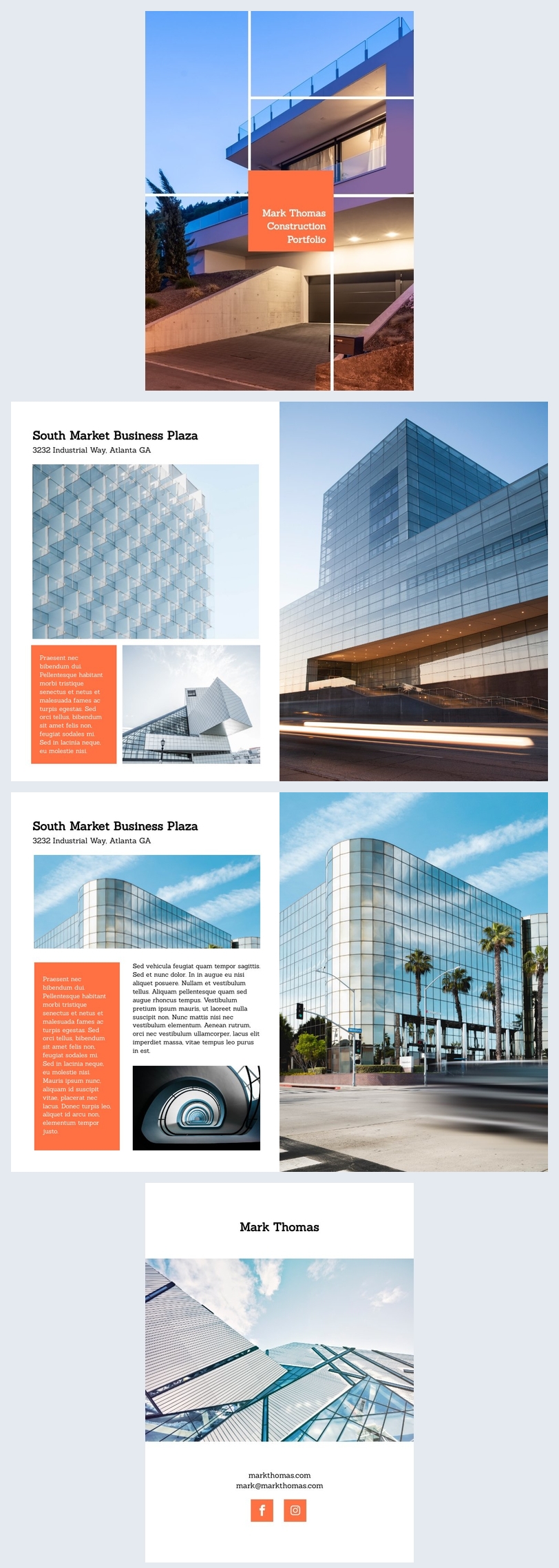 Construction Company Portfolio Template Flipsnack