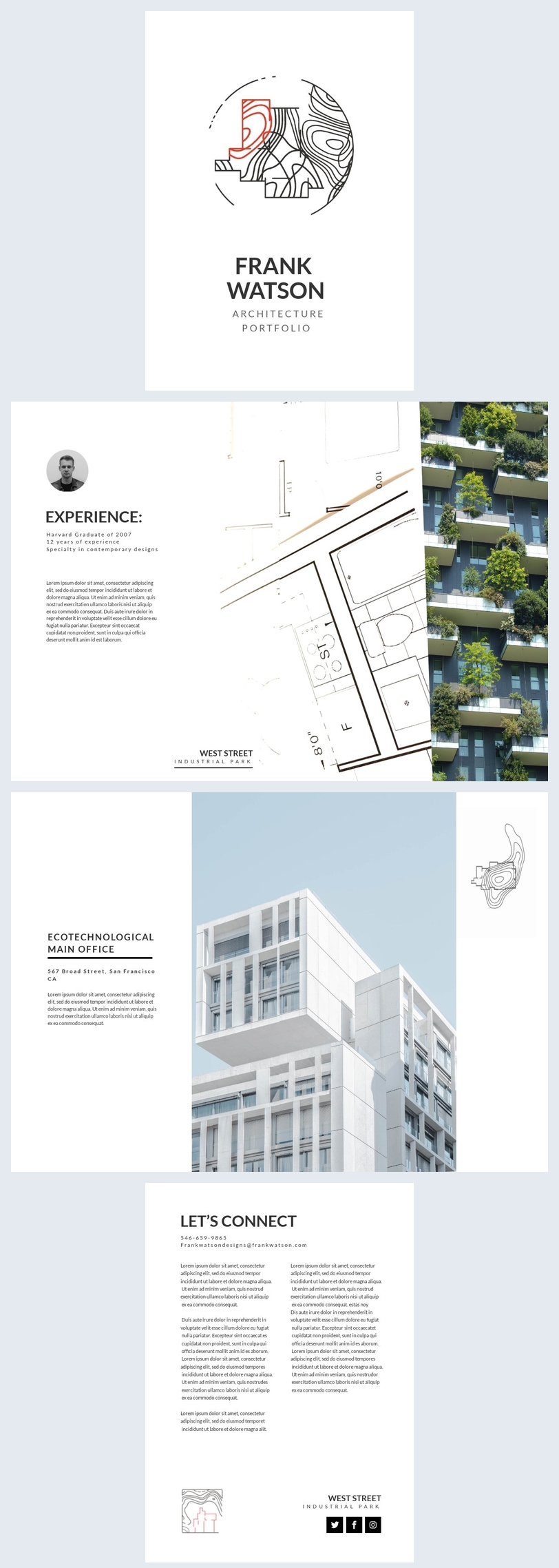 Modello Semplice Per Portfolio Di Architettura Flipsnack