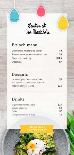 Free Jamaican Menu Templates Taha