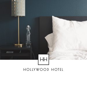 Plantilla genial para folleto de información hotelera