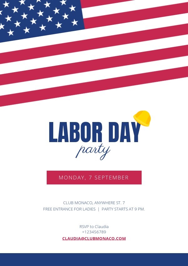 Labor Day Flyer Template Flipsnack