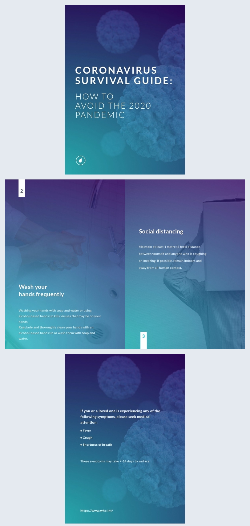 Free Coronavirus Survival Guide Template Flipsnack