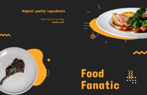 Tasty Food Bi Fold Brochure Template Layout