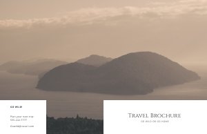 Travel Bi-Fold Brochure Layout Design