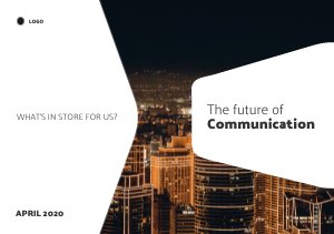 Technology Presentation Cover Page Design