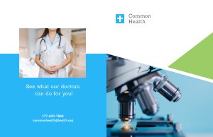 Medical Bi-Fold Brochure Template Layout