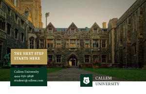 College Bi-Fold Brochure Layout Design