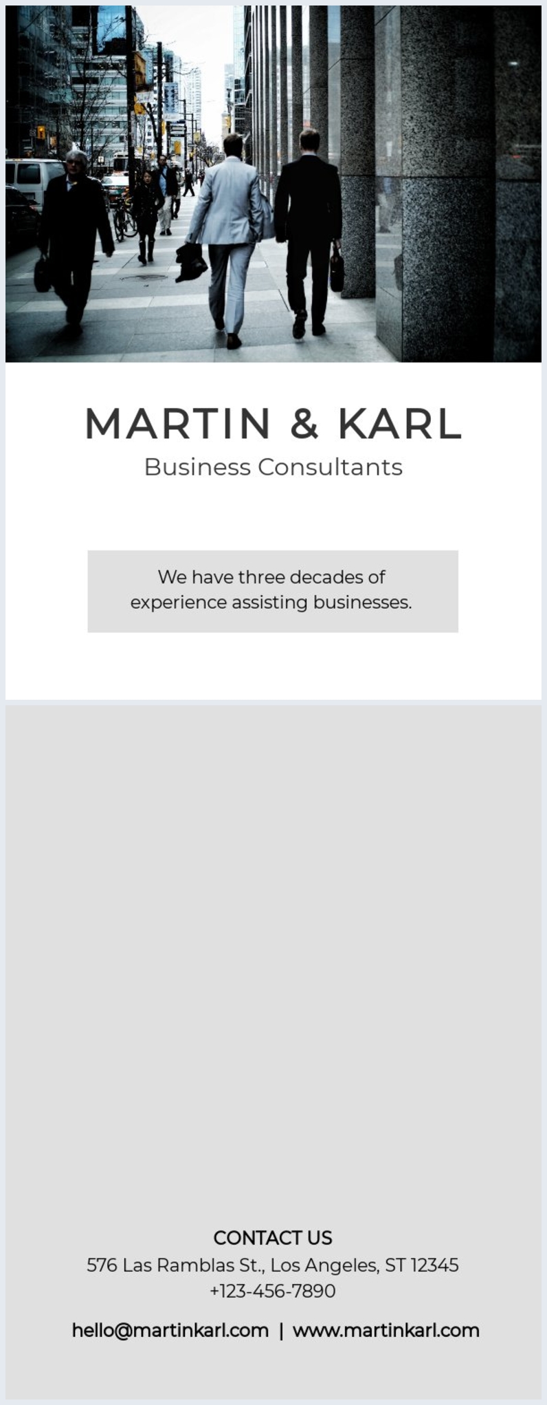 Zakelijke Brochure Omslag Ontwerp Voorbeeld