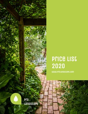 Design de Modelo de Lista de Preços de Negócios Profissional