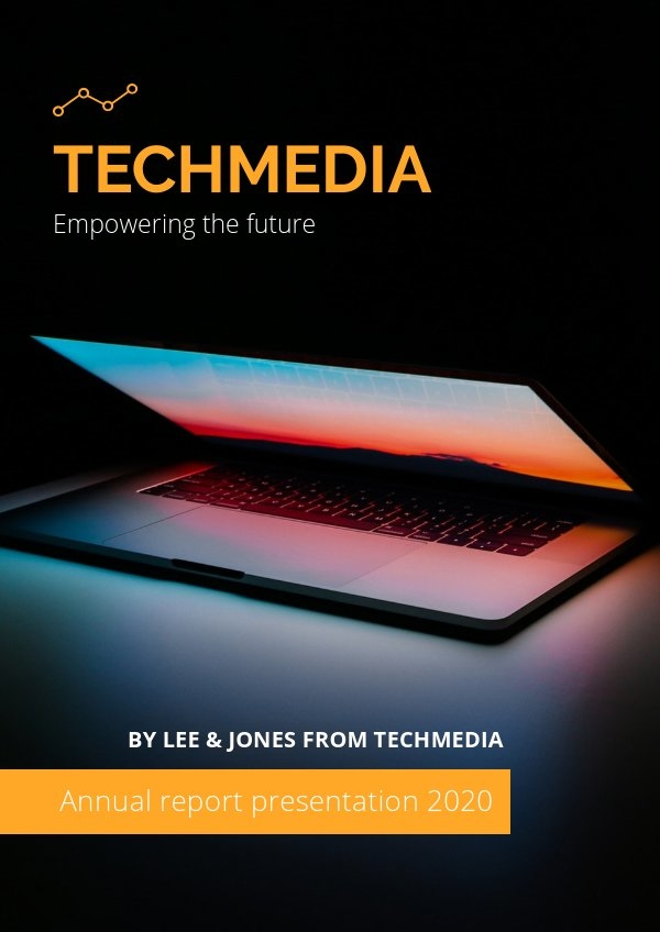 9+ social media icons Plantilla para portada de presentación del informe anual - Flipsnack