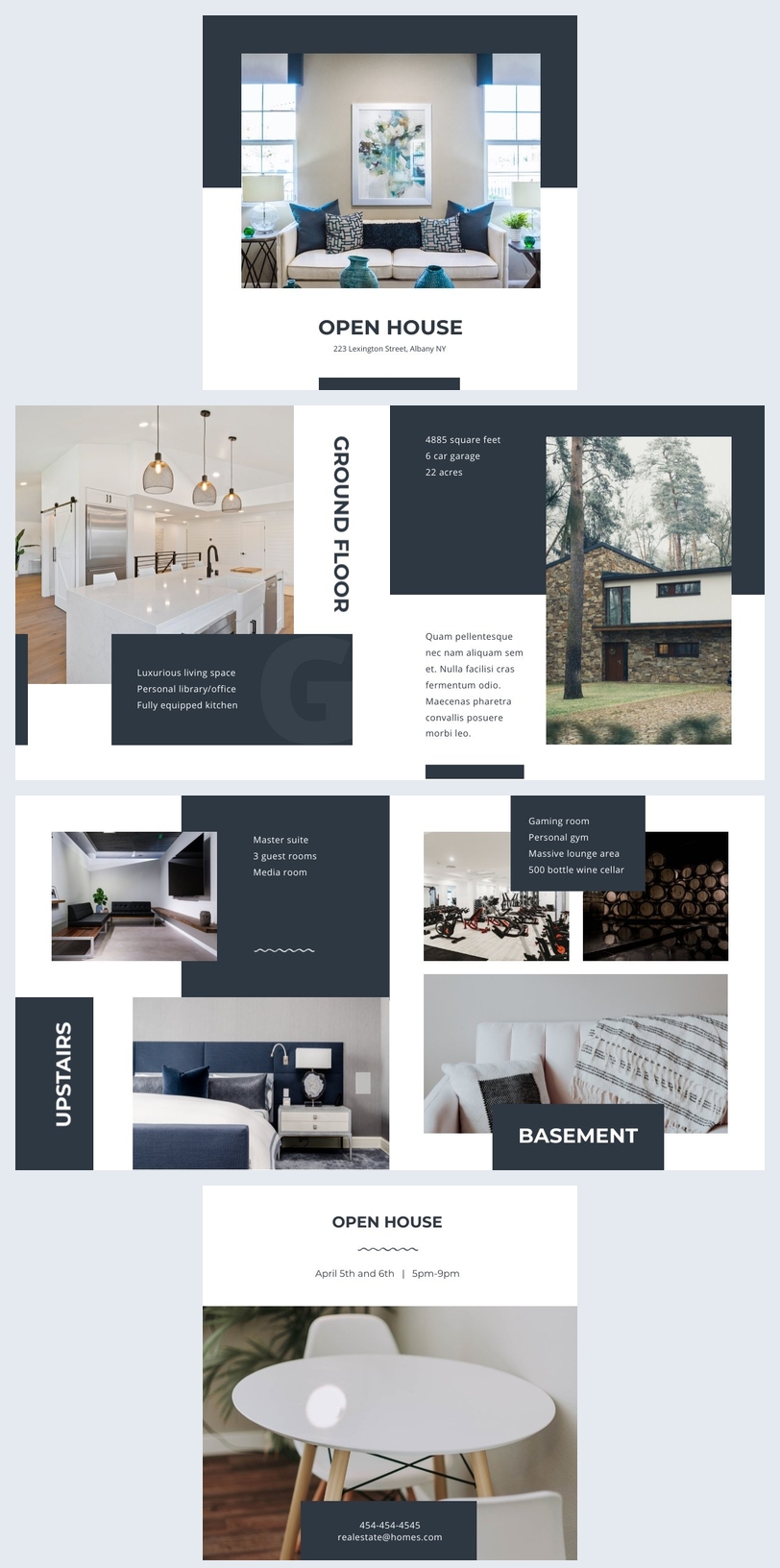 Modern Open House Brochure Template Flipsnack