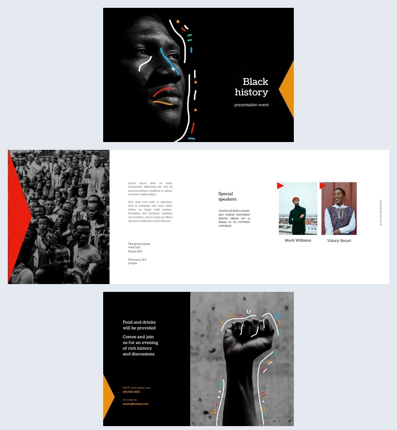 Customizable Black History Program Template Flipsnack Customizable Black History Program Template Flipsnack