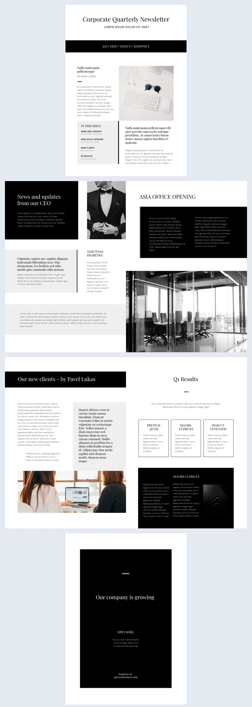 Plantilla Editable Para Elaborar Un Boletin Corporativo Flipsnack