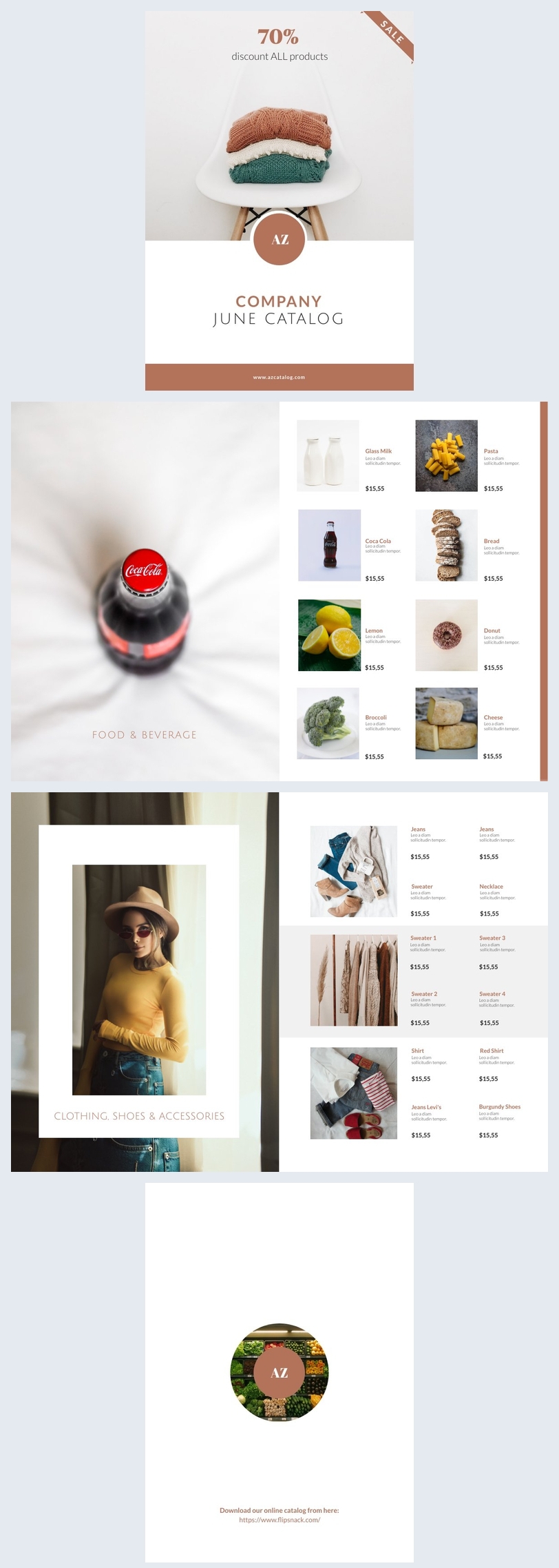 Customizable Company Catalog Example